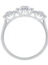 Bague trilogie diamant en or 18 carats
