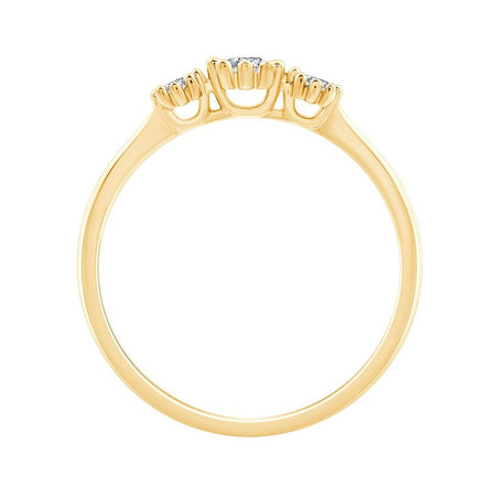 Trilogie Diamant 0,12ct I