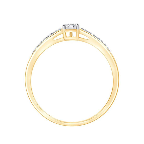 Solitaire Accompagné Diamant 0,04ct