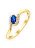 Saphir et diamants 0,02 ct