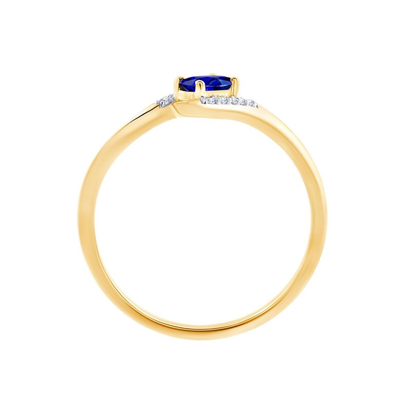 Saphir et diamants 0,02 ct