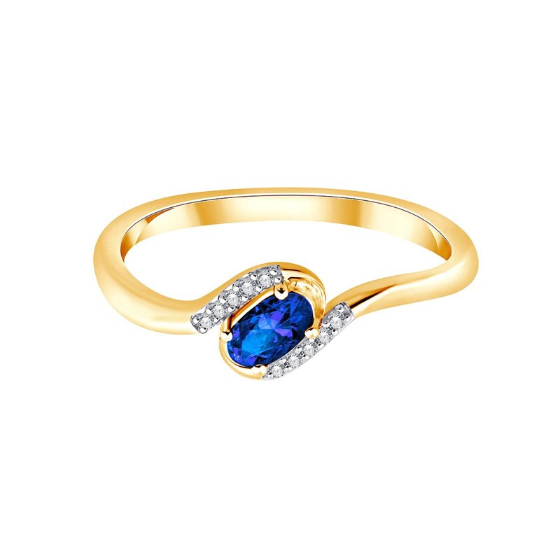 Saphir et diamants 0,02 ct
