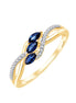 Toi et Moi Saphir et Diamants 0,05ct