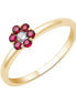 Rubis et diamants 0,04 ct II
