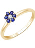 Saphir et diamants 0,04 ct II