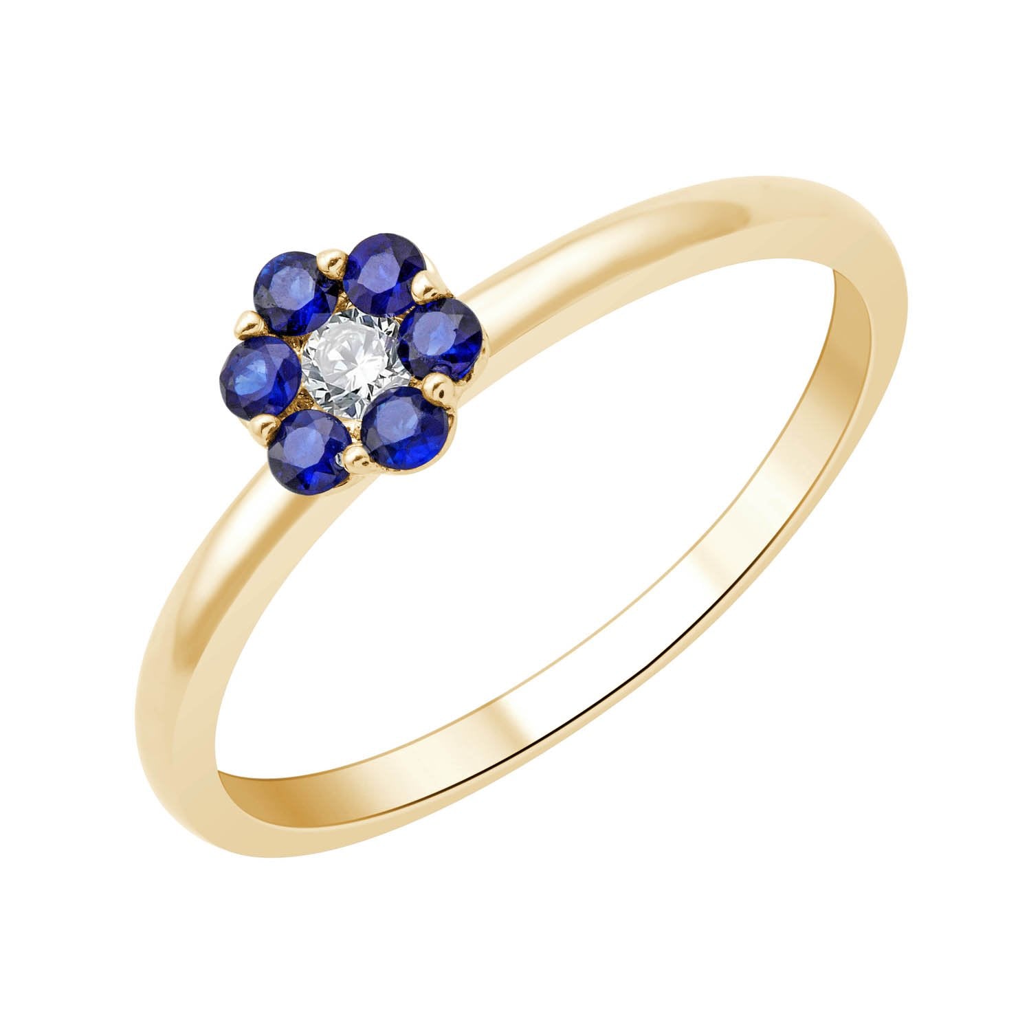 Saphir et diamants 0,04 ct II
