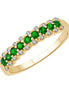 Demi Alliance Émeraude & Diamants 0,13ct