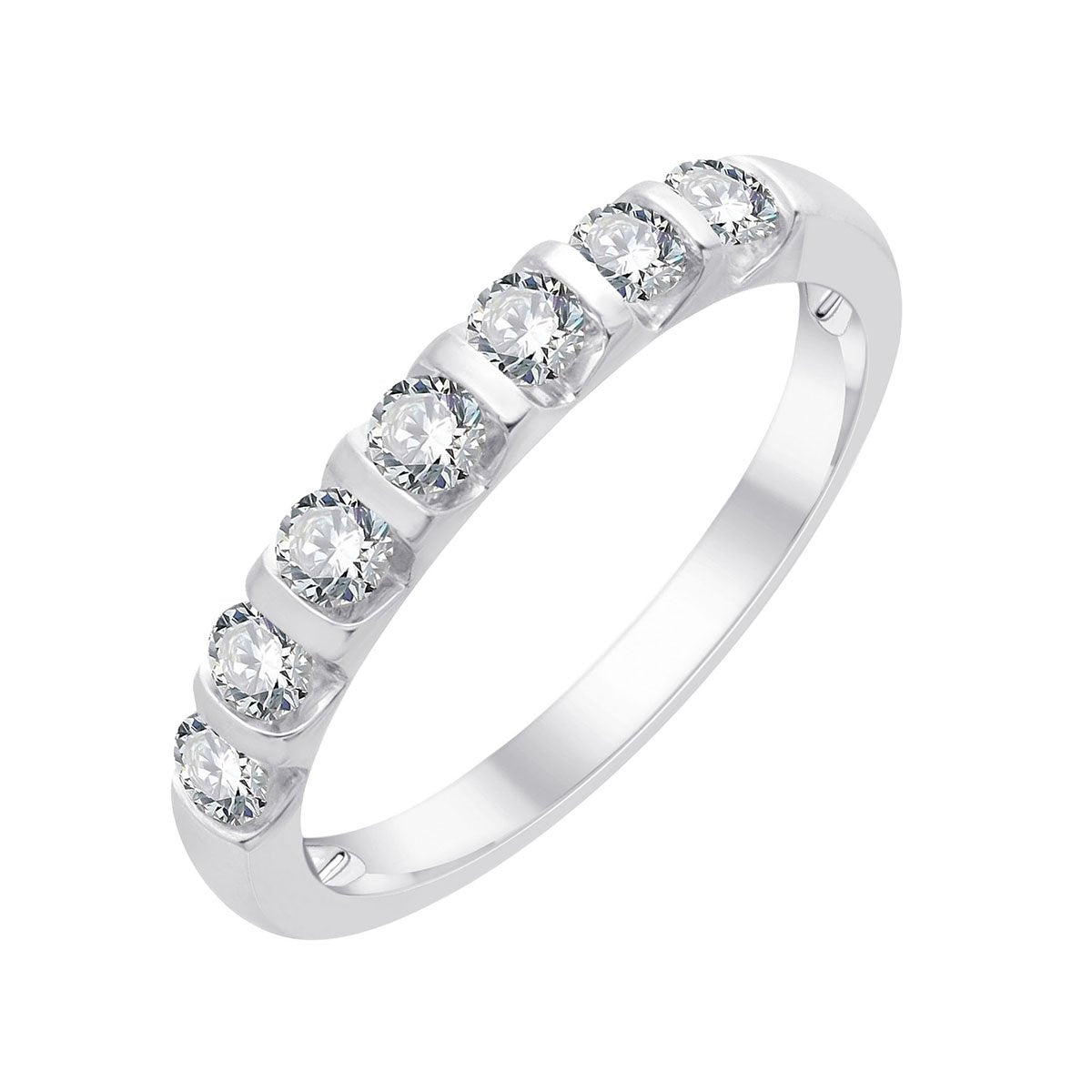 Demi Alliance Serti Clos Diamant 0,48ct