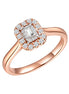 Taille Émeraude Diamant 0,14 ct