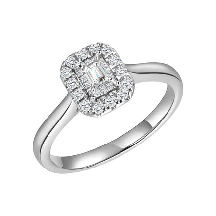 Taille Émeraude Diamant 0,14 ct