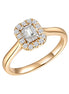 Caprice Solitaire Entouré Diamant 0,248ct