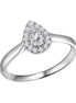 BAGUE CAPRICE DIAMANT TAILLE POIRE S