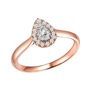 BAGUE CAPRICE DIAMANT TAILLE POIRE S