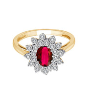 Rubis et Diamants 0,17ct II