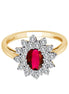 Rubis et Diamants 0,17ct II