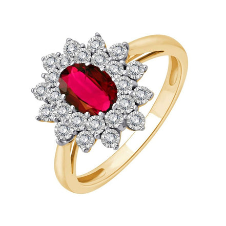 Rubis et Diamants 0,17ct II