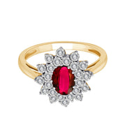 Rubis et Diamants 0,17ct II