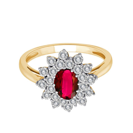 Rubis et Diamants 0,17ct II