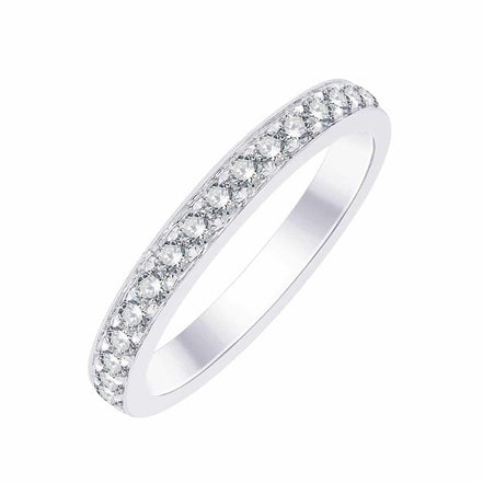 Demi Alliance Serti Clos Diamant 0,34ct I