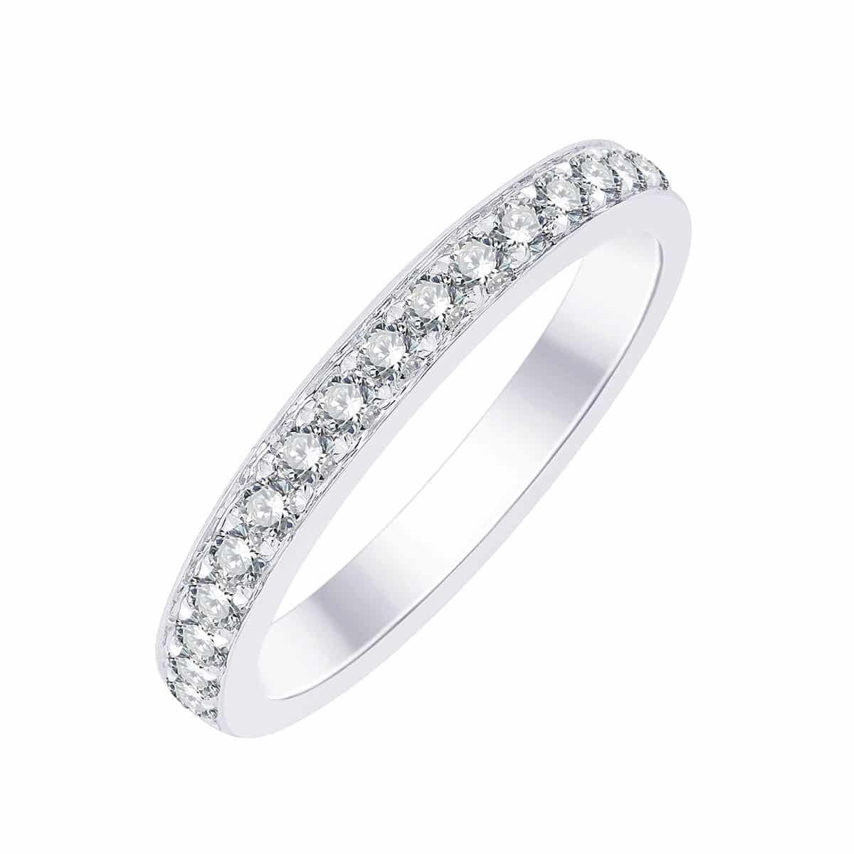 Demi Alliance Serti Clos Diamant 0,34ct I