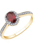 Ovale Rubis & Diamants 0,25 ct