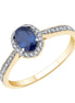 Oval Sapphire & Diamond 0.25ct