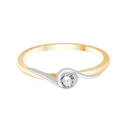Toi & Moi Diamant 0,09ct I