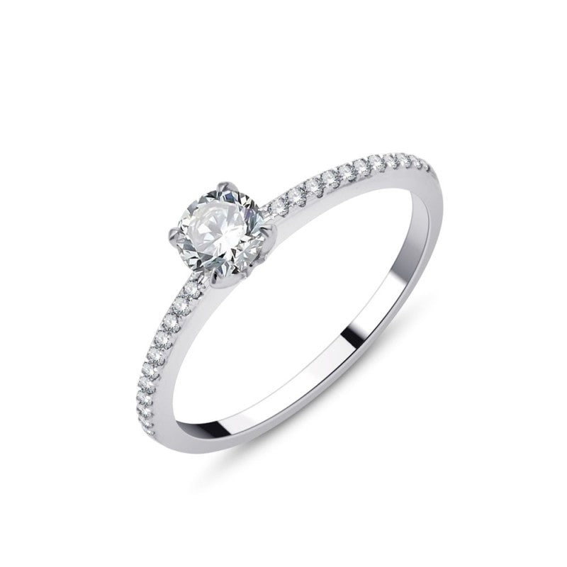 Rond Sertie Griffe Diamant 0,36ct