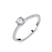 Rond Sertie Griffe Diamant 0,36ct