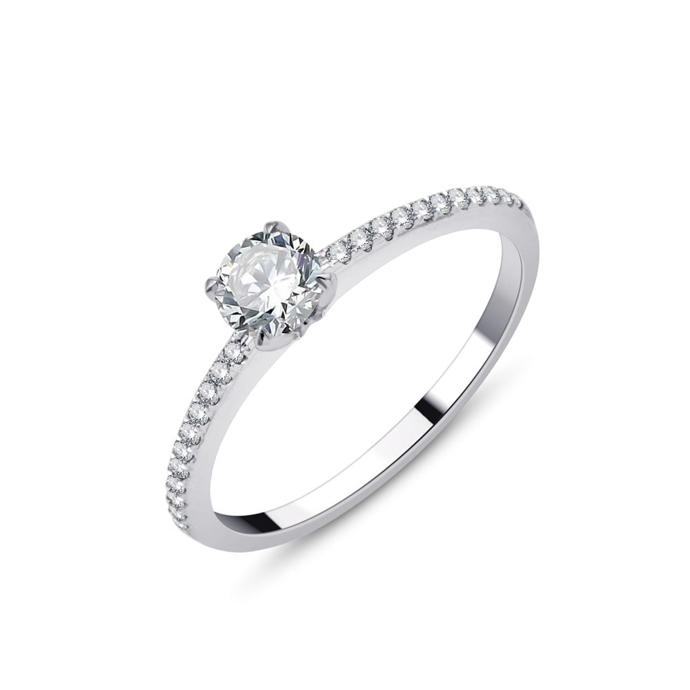 Rond Sertie Griffe Diamant 0,36ct