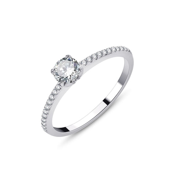 Rond Sertie Griffe Diamant 0,36ct