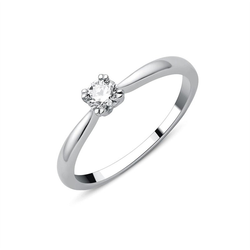 Solitaire Serti Clos Diamant 0,25ct II