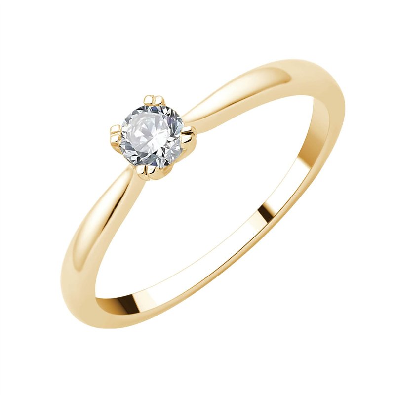 Solitaire Serti Clos Diamant 0,25ct II