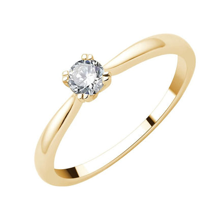 Solitaire Serti Clos Diamant 0,25ct II