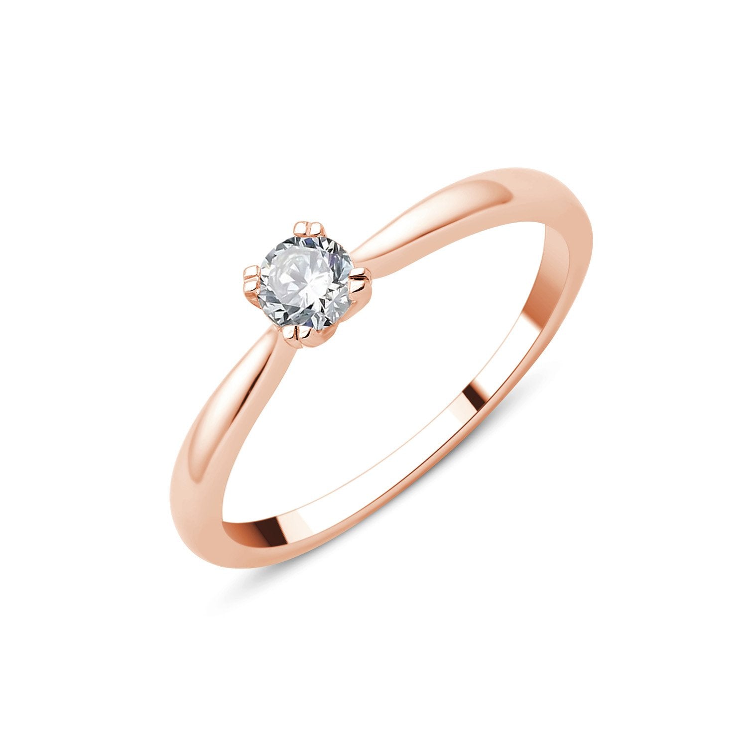 Solitaire Serti Clos Diamant 0,25ct II
