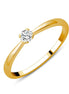 Solitaire Serti Clos Diamant 0,1ct I