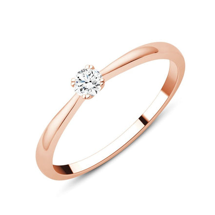 Solitaire Serti Clos Diamant 0,1ct I