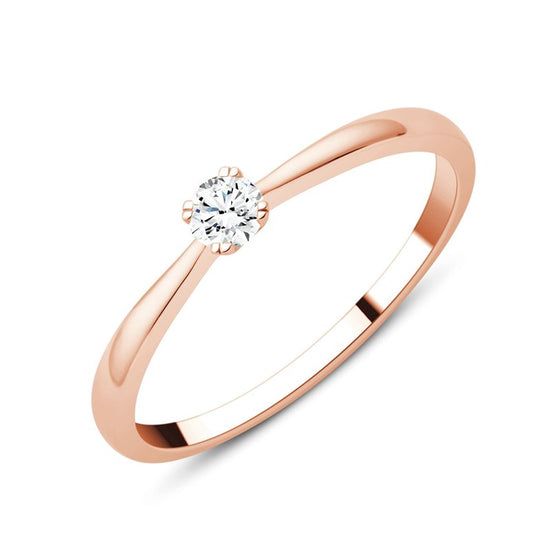 Solitaire Serti Clos Diamant 0,1ct I