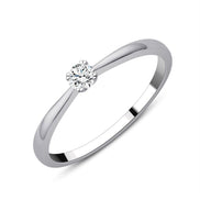 Solitaire Serti Clos Diamant 0,1ct I