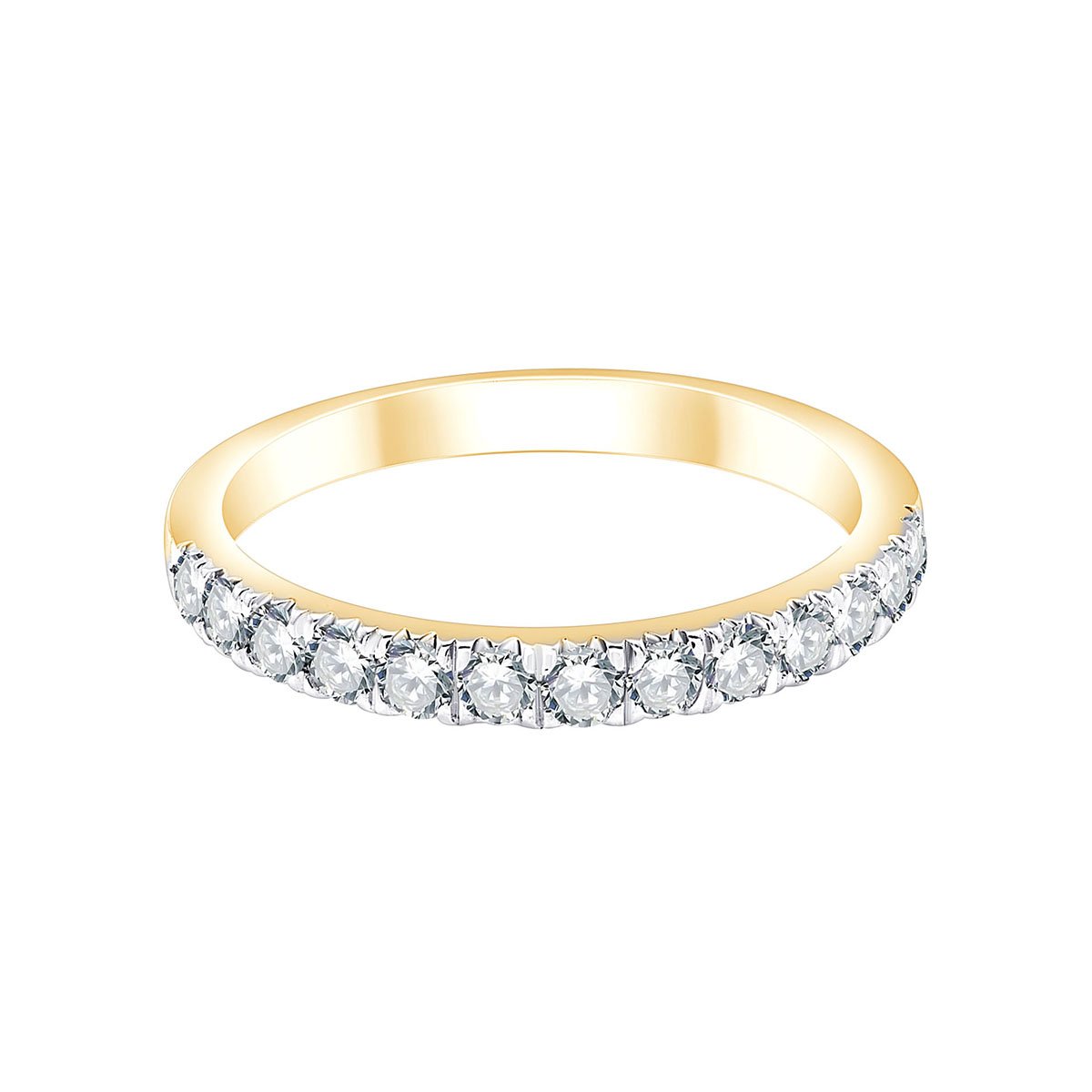 Demi Alliance Serti Clos Diamant 0,5ct I