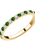 Half-eternity Emerald & Diamond Ring 0.17ct
