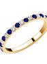 Demi Alliance Serti Clos Saphir & Diamants 0,17ct