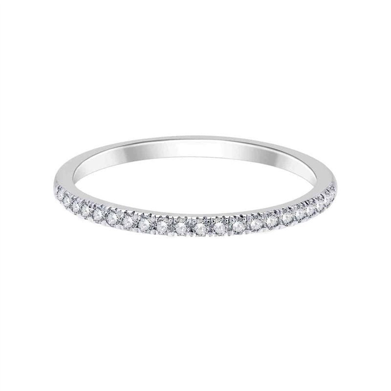 Demi Alliance Serti Clos Diamant 0,15ct II