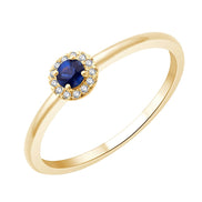 Serti Clos Saphir & Diamants 0,03ct I