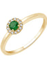 Émeraude et Diamants 0,04 ct