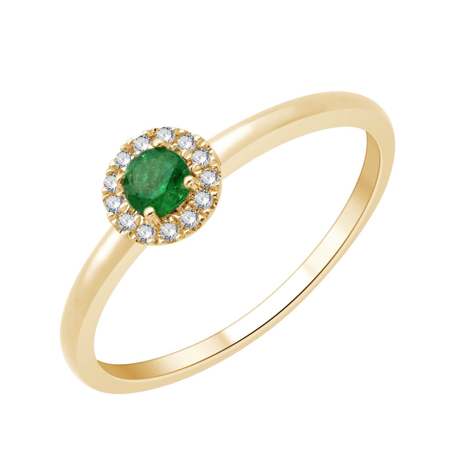 Émeraude et Diamants 0,04 ct