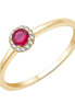 Rubis et Diamants 0,06 ct I