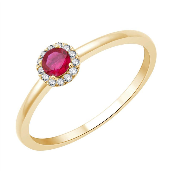 Rubis et Diamants 0,06 ct I