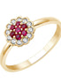 Rubis et diamants 0,14 ct I
