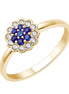Saphir et diamants 0,14 ct